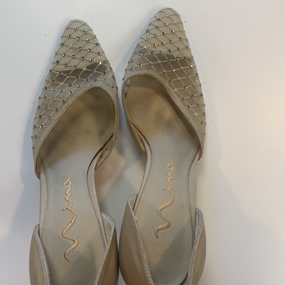 Nina Tan satin like jeweled heels size 7.5 - Picture 11 of 11